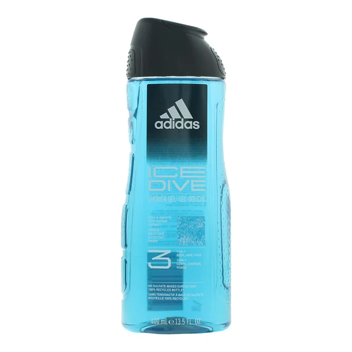 Adidas Ice Dive Aquatique Gel douche 400 ml Adidas Ice Dive Aquatique Gel douche 400 ml