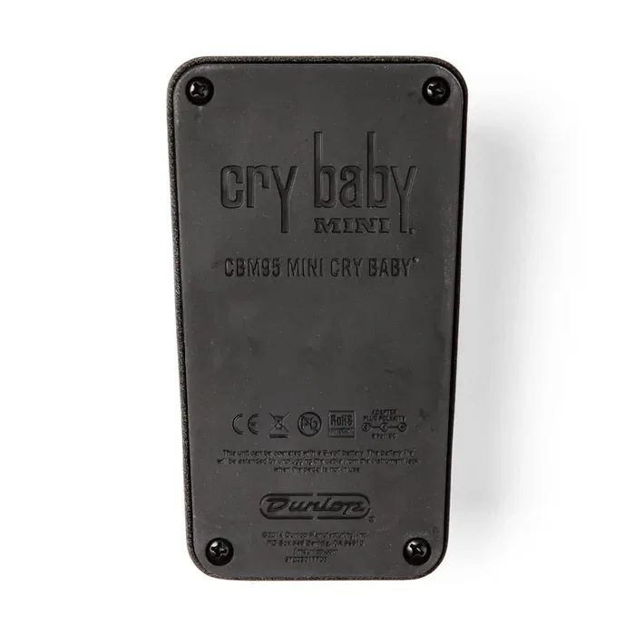 Dunlop Cry Baby Mini Wah CBM95 Pédale d'effet pour guitare avec inducteur Fasel et True Bypass