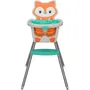 Infantino Chaise haute évolutive 4 en 1 motif Renard - Pour bébé de 4 mois à 5 ans avec dossier inclinable et plateau-repas