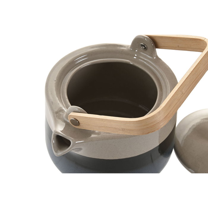 Home ESPRIT Théière Bleu Gris Bambou Porcelaine 1 L