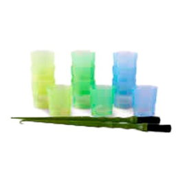 Bifull Kit 12 Gobelets de Teinture + 2 Applicateurs