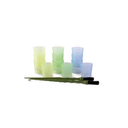 Bifull Kit 12 Gobelets de Teinture + 2 Applicateurs