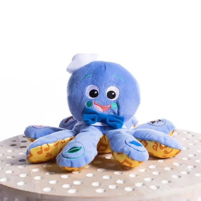 Baby Einstein Peluche Doudou Poulpe Octoplush Bleu, Jouet Interactif Musical Multilingue pour Bébé dès 3 Mois