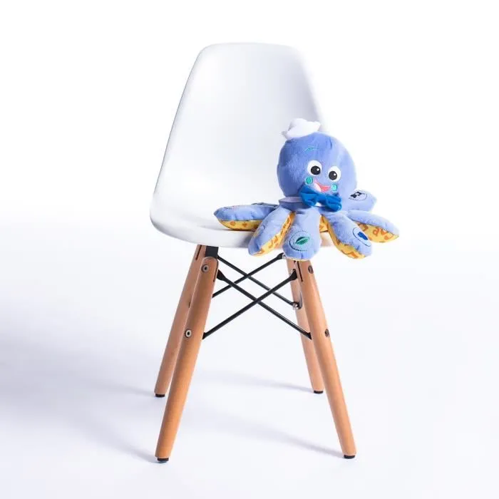 Baby Einstein Peluche Doudou Poulpe Octoplush Bleu, Jouet Interactif Musical Multilingue pour Bébé dès 3 Mois