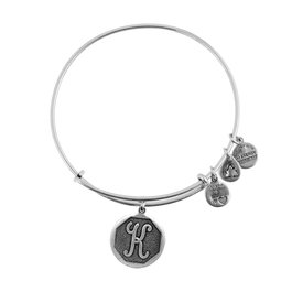 Alex And Ani Pulsera K II Gris Ajustable