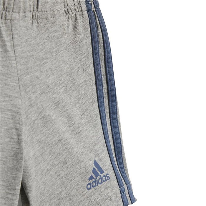 Ensemble de Sport pour Bébé Adidas I Lin Co Set Infantil Bleu Gris Multicouleur