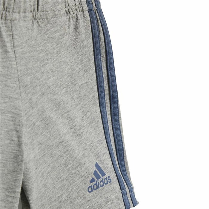 Ensemble de Sport pour Bébé Adidas I Lin Co Set Infantil Bleu Gris Multicouleur
