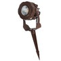 Projecteur LED de jardin 10 W avec piquet, 2700 K, marron
