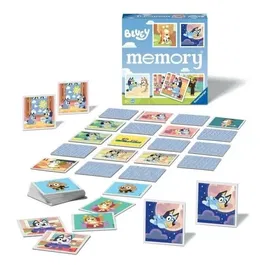 Ravensburger 4005556226467 Grand Memory Bluey - Jeu de Mémoire Éducatif avec Personnages - À Partir de 3 Ans - 64 Cartes Colorées