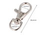 Innspiro Mousqueton avec anneau en D Zamak Nickel 9,8mm, lot de 5