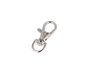 Innspiro Mousqueton avec anneau en D Zamak Nickel 9,8mm, lot de 5