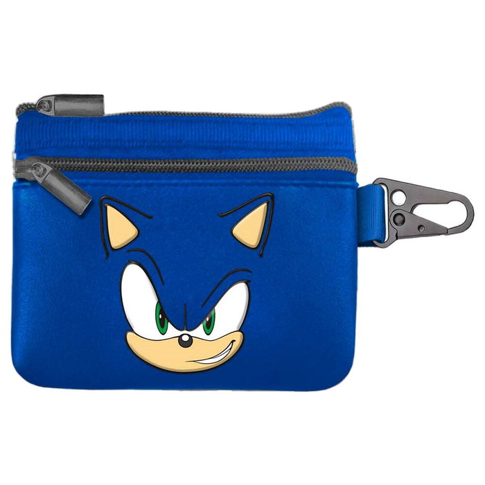 Karactermania Monedero Slim PU Sonic Face Bleu Karactermania Monedero Slim PU Sonic Face Bleu