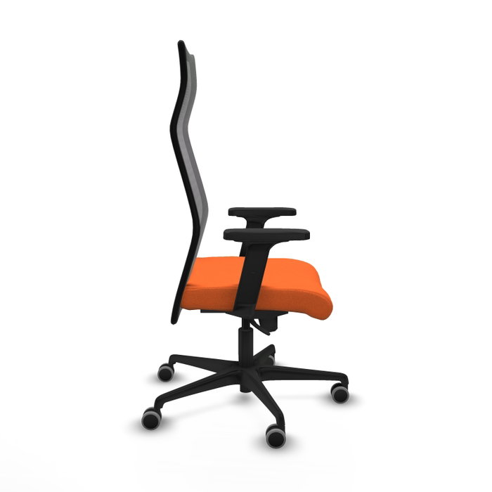 Piqueras y Crespo Albacete Chaise de Bureau Orange et Noir