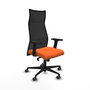 Piqueras y Crespo Albacete Chaise de Bureau Orange et Noir