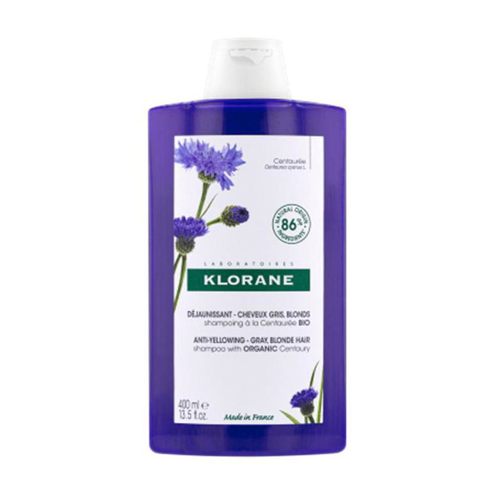 Klorane Shampooing anti-jaunissement à la Centaurée BIO 400 ml
