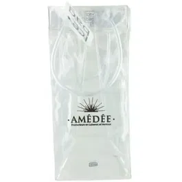 Amedee - Sac à glace transparent Ice Bag Amédée - Capacité 2 litres, Dimensions 30 cm * 20 cm, Diamètre 14 cm - En polyester