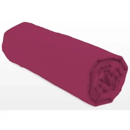 LOVELY HOME Drap-housse LH71607 180x200 cm +35 cm bord élastique Fuchsia 100% Coton