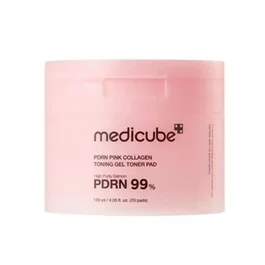Medicube PDRN Pink Collagen Toning Gel - 70 disques nettoyants anti-âge