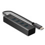Lindy Hub USB 3.2 Gen 1 Type C 4 Ports USB-A SuperSpeed 5Gbit/s Compact, Alimentation par Bus, Plug and Play