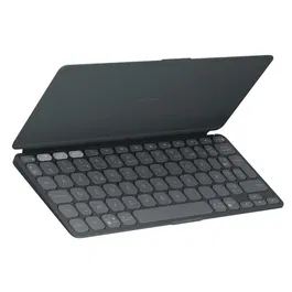 Logitech Keys-To-Go 2 AZERTY - Clavier portable Bluetooth ultra-fin pour iPad, iPhone, Mac - Disposition AZERTY - Autonomie 3 ans - Graphite