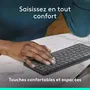 Logitech Keys-To-Go 2 AZERTY - Clavier portable Bluetooth ultra-fin pour iPad, iPhone, Mac - Disposition AZERTY - Autonomie 3 ans - Graphite