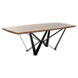 Table de Salle à Manger Home ESPRIT Métal Bois d'acacia 220 x 100 x 76 cm