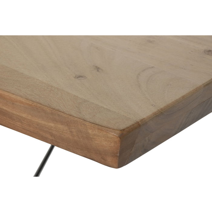 Table de Salle à Manger Home ESPRIT Métal Bois d'acacia 220 x 100 x 76 cm Table de Salle à Manger Home ESPRIT Métal Bois d'acacia 220 x 100 x 76 cm