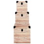 Home Deco Factory Lot de 3 caisses carrées en bois