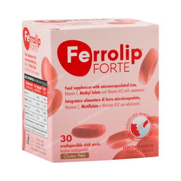Uga Nutraceuticals Ferrolip Forte 30Sbrs Complément Alimentaire Fer Vitamine C Folate B12