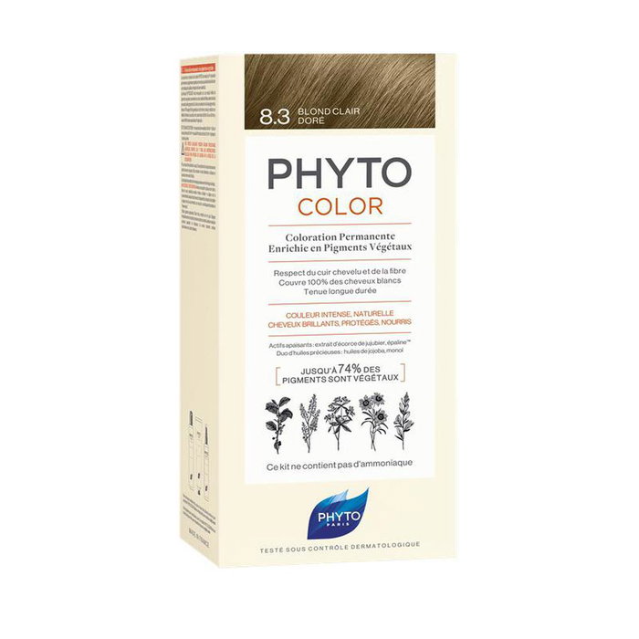 Phyto Color 8.3 Teinture Capillaire - Rubio Claro Doré - Blond Clair Doré Phyto Color 8.3 Teinture Capillaire - Rubio Claro Doré - Blond Clair Doré