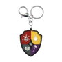 Karactermania Miércoles Crest - Porte-clés en PVC souple avec crést et anneau métal - Dimensions 0,6 x 5 x 6 cm