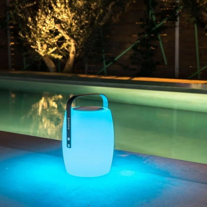 Lumisky Lucy Play - Lampe enceinte Bluetooth sans fil LED blanc et multicolore Lumisky Lucy Play - Lampe enceinte Bluetooth sans fil LED blanc et multicolore