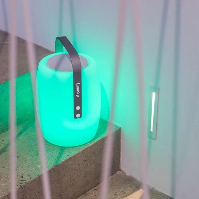 Lumisky Lucy Play - Lampe enceinte Bluetooth sans fil LED blanc et multicolore Lumisky Lucy Play - Lampe enceinte Bluetooth sans fil LED blanc et multicolore
