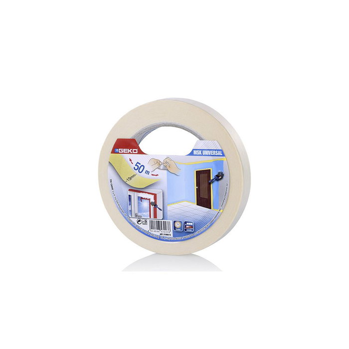 Geko Cinta enmascarar MSK Universal 19 mm x 50 m Geko Cinta enmascarar MSK Universal 19 mm x 50 m