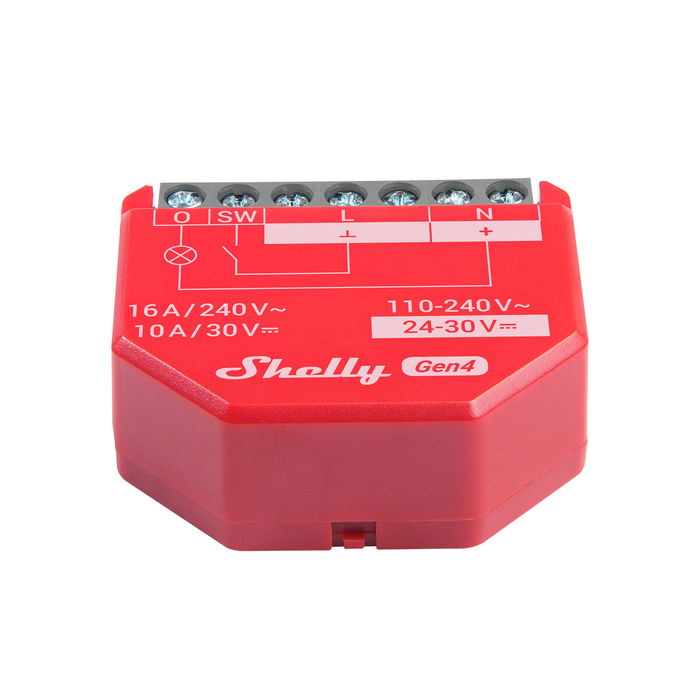 Prise Intelligente Shelly S4SW-001P16EU Bluetooth Wi-Fi Bluetooth 5.0 10 A