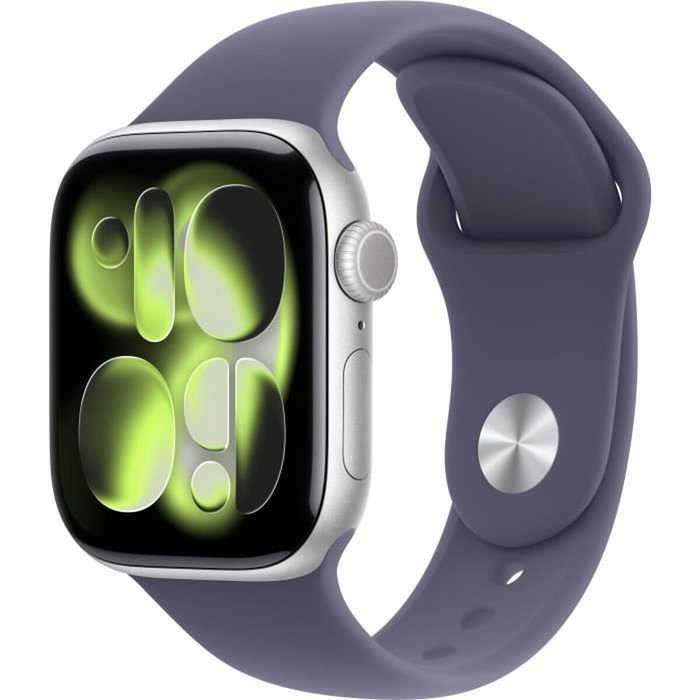 Apple Watch Series 11 GPS - 42mm - Boîtier Silver Aluminium - Bracelet Purple Fog Sport Band - S/M Apple Watch Series 11 GPS - 42mm - Boîtier Silver Aluminium - Bracelet Purple Fog Sport Band - S/M