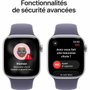 Apple Watch Series 11 GPS - 42mm - Boîtier Silver Aluminium - Bracelet Purple Fog Sport Band - S/M