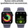 Apple Watch Series 11 GPS - 42mm - Boîtier Silver Aluminium - Bracelet Purple Fog Sport Band - S/M