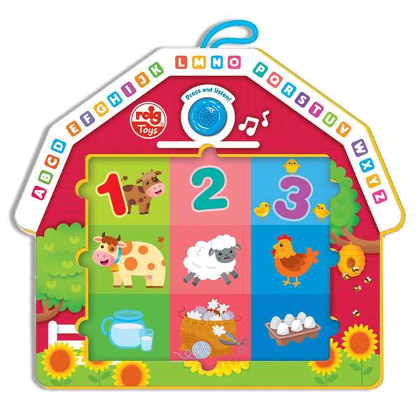 Reig Puzzle musical de la ferme, 24 pieces, pour enfants a partir de 18 mois avec son et lumiere, fonctionne sur piles Reig Puzzle musical de la ferme, 24 pieces, pour enfants a partir de 18 mois avec son et lumiere, fonctionne sur piles