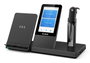 Yealink WH67 - Casque DECT sans fil tout-en-un avec écran tactile 4" (480x800), Bluetooth, USB 3.0, station d'accueil de téléphonie UC, recharge Qi et compatible Microsoft Teams
