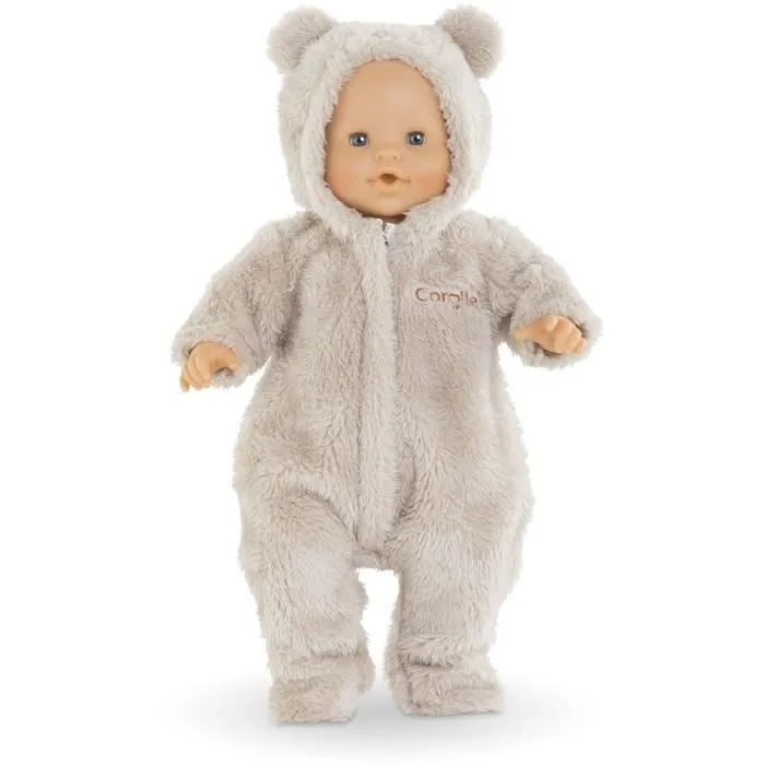 Corolle - Vêtement Pilote Ourson pour Poupon 36 cm (2 ans et plus) - Capuche avec Oreilles Doux et Chaud