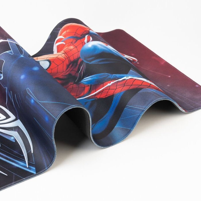 ERIK - Tapis de souris gaming Spider-Man Marvel, textile imperméable 80x35cm, base caoutchouc antidérapant