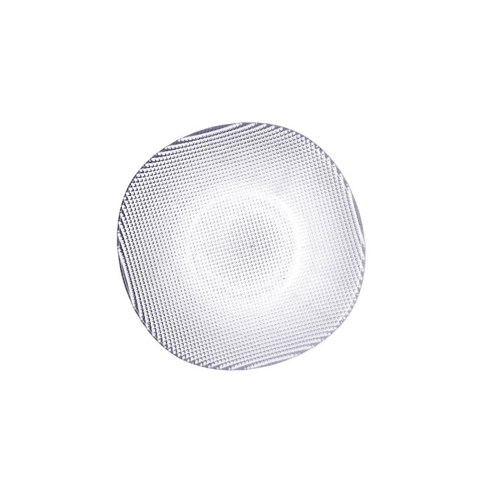 Quid Assiette en verre Select Vidrio transparente 13 x 2,5 cm (36 unités) en verre avec relief, empilable, lavable au lave-vaisselle