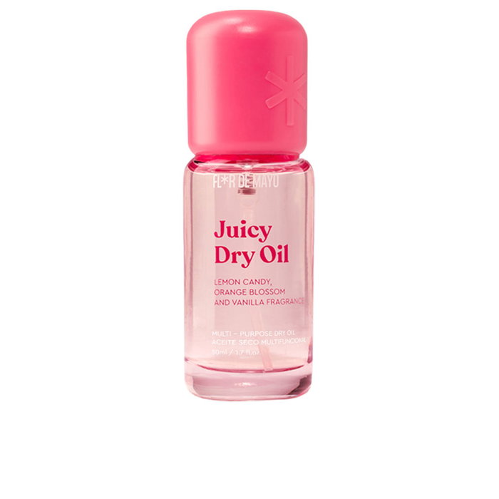 Flor De Mayo Huile Sèche Multifonctionnelle Juicy Corps 50 ml - Hydratante Amande Douce et Argan Flor De Mayo Huile Sèche Multifonctionnelle Juicy Corps 50 ml - Hydratante Amande Douce et Argan