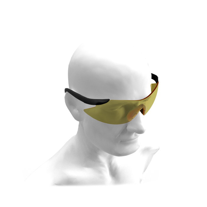 WOLFPACK LINEA PROFESIONAL Lunettes de protection réglables ambre EN166