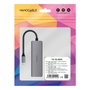 Hub USB NANOCABLE Nanocable Hub USB-C 3xUSB-A+HDMI+USB-C PD Gris 100 W 50 W