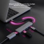 Nanocable - Hub USB-C 5 en 1 avec 3x USB-A 3.0, HDMI 4K, PD 100W - Aluminium Gris - Plug & Play