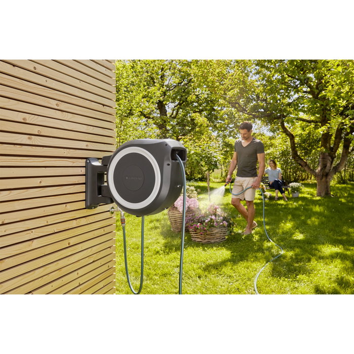 Gardena RollUp XL Dévidoir automatique mural 35m Ø13mm blanc