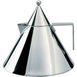 Alessi 90017 IL CONICO - Bouilloire électrique en acier inoxydable 18/10, design conique par Aldo Rossi