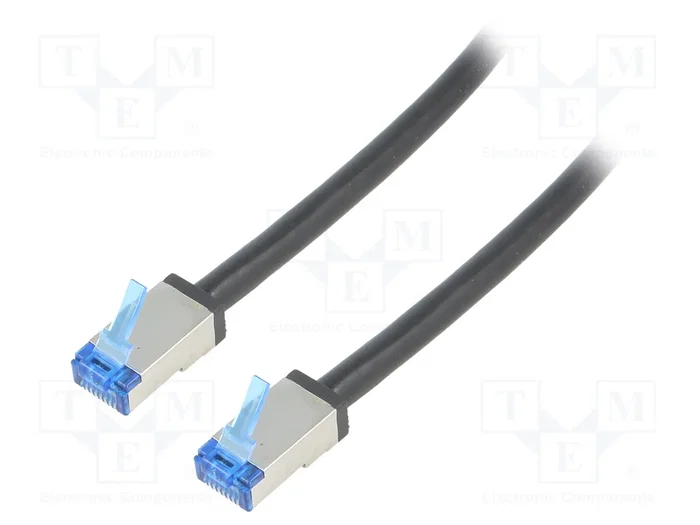 LOGILINK Cordon de raccordement patch cord S/FTP Cat 6a, 20m, noir LOGILINK Cordon de raccordement patch cord S/FTP Cat 6a, 20m, noir